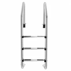 Stainless Steel Swimming Pool Ladder 3-Step for In Ground Pool by ANGELES HOME