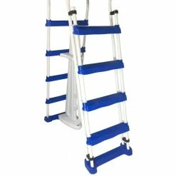 52 in. A-Frame Ladder with Safety Barrier and Removable Steps for Above Ground Pools by Unbranded -Pool Supplies Sales Store pool ladders ne1217 c3 1000