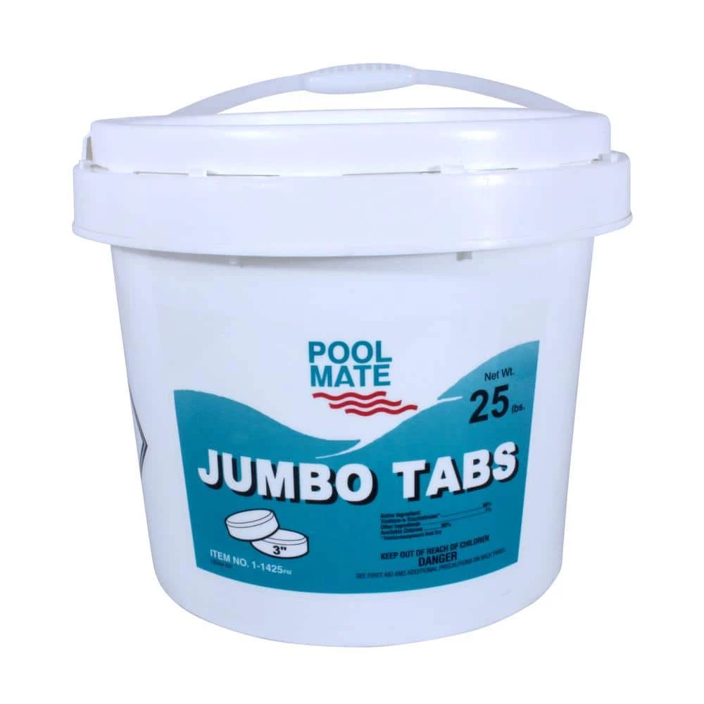 25 lb. Pool 3 in. Chlorine Jumbo Tabs by Pool Mate 3 25 lb. Pool 3 in. Chlorine Jumbo Tabs by Pool Mate