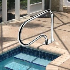 Stainless Steel Swimming Pool Hand Rail with Base Plate by ANGELES HOME -Pool Supplies Sales Store pool replacement parts 8ck70 op574 e1 1000