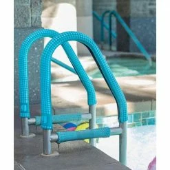 Comfort Cover 10 ft. Zippered Pool Ladder Grip Sleeve, Indian Teal by KOOLGRIPS -Pool Supplies Sales Store pool safety equipment kgs 1002 it 1f 1000
