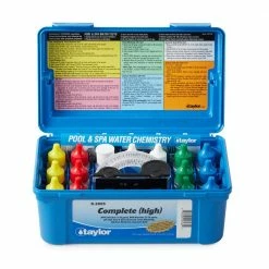 Complete Pool and Spa Test Kit, Alkalinity/Bromine and Chlorine (Hi-Range), DPD/CYA/Hardness/pH by Unbranded 9 Complete Pool and Spa Test Kit, Alkalinity/Bromine and Chlorine (Hi-Range), DPD/CYA/Hardness/pH by Unbranded -Pool Supplies Sales Store pool test kits strips k2005 1f 1000