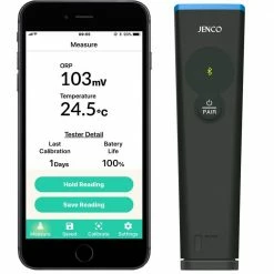 Waterproof Bluetooth Pool ORP and Temperature Tester by Jenco