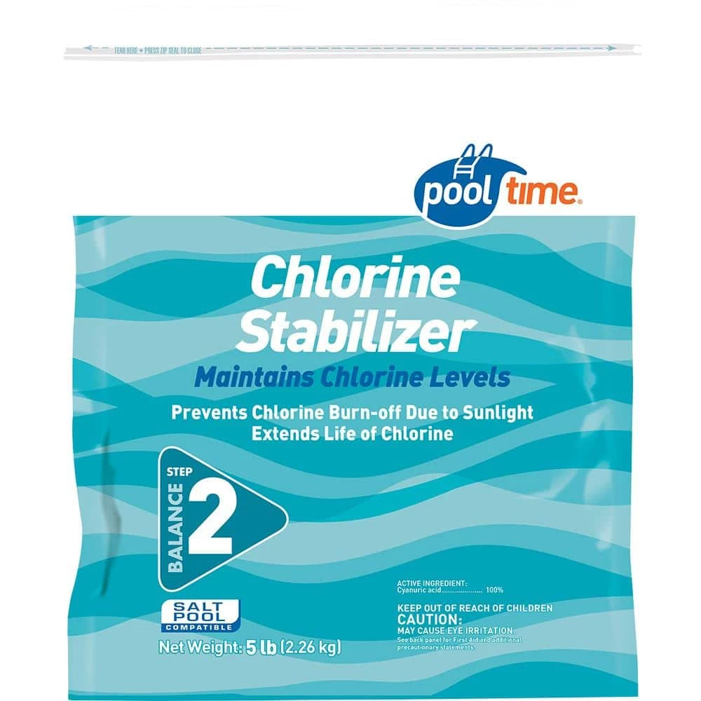 Chlorine Stabilizer 5 lbs. Balancer by Pool Time 3 Chlorine Stabilizer 5 lbs. Balancer by Pool Time
