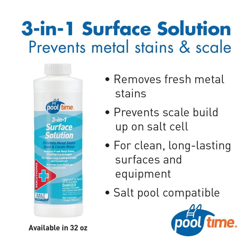 32 oz. 3-in-1 Surface Solution Cleaner by Pool Time 5 32 oz. 3-in-1 Surface Solution Cleaner by Pool Time - Image 3