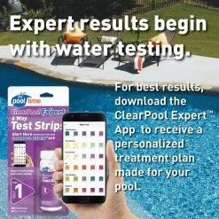 Clear Pool Expert 6-Way Test Strips by Pool Time -Pool Supplies Sales Store pool time pool test kits strips 81150ptm 44 1000