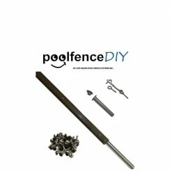 4 ft. H Pool Fence DIY Spare Pole in Brown Featuring a Steel Pin at the Base for a 1/2 in. Hole by poolfence DIY -Pool Supplies Sales Store poolfence diy pool safety equipment v140p pe c3 1000