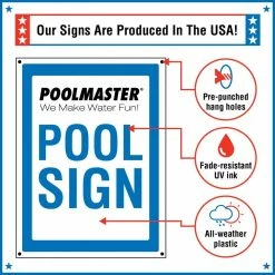 Saving a Life Swimming Pool and Spa Sign by Poolmaster -Pool Supplies Sales Store poolmaster pool signs 40366 4f 1000