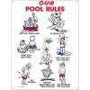 Our Pool Rules Swimming Pool Sign, Kid Animation by Poolmaster -Pool Supplies Sales Store poolmaster pool signs 41335 64 1000