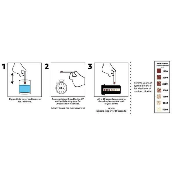 Salt Water Swimming Pool Test Strips (10-Count) by Poolmaster 8 Salt Water Swimming Pool Test Strips (10-Count) by Poolmaster - Image 6