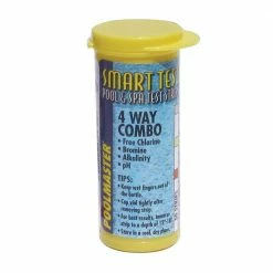 Smart Test 4-Way Swimming Pool and Spa Water Test Strips (50-Count) by Poolmaster