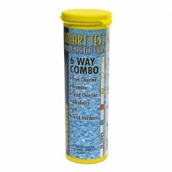 Smart Test 6-Way Swimming Pool and Spa Water Test Strips - 50 Count by Poolmaster