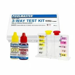 3-Way Swimming Pool and Spa Water Test Kit with Case by Poolmaster -Pool Supplies Sales Store poolmaster pool test kits strips 22240 1f 1000