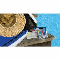5-Way Swimming Pool and Spa Water Test Kit with Case by Poolmaster -Pool Supplies Sales Store poolmaster pool test kits strips 22270 4f 1000