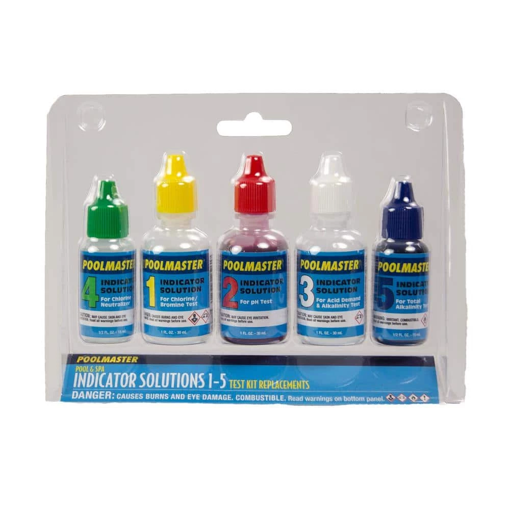 Solutions 1 - 5 Replacement Water Test Kit for Swimmning Pool and Spa by Poolmaster 4 Solutions 1 - 5 Replacement Water Test Kit for Swimmning Pool and Spa by Poolmaster - Image 2