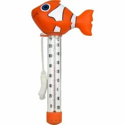 Clown Fish Floating Swimming Pool and Spa Thermometer by Poolmaster -Pool Supplies Sales Store poolmaster pool thermometers 25304 c3 1000