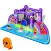 Inflatable Water Slide Castle Kids Bounce House w/Octopus Style and 750-Watt Blower by Gymax -Pool Supplies Sales Store purple blue green red gymax pool toys gym09262 64 1000