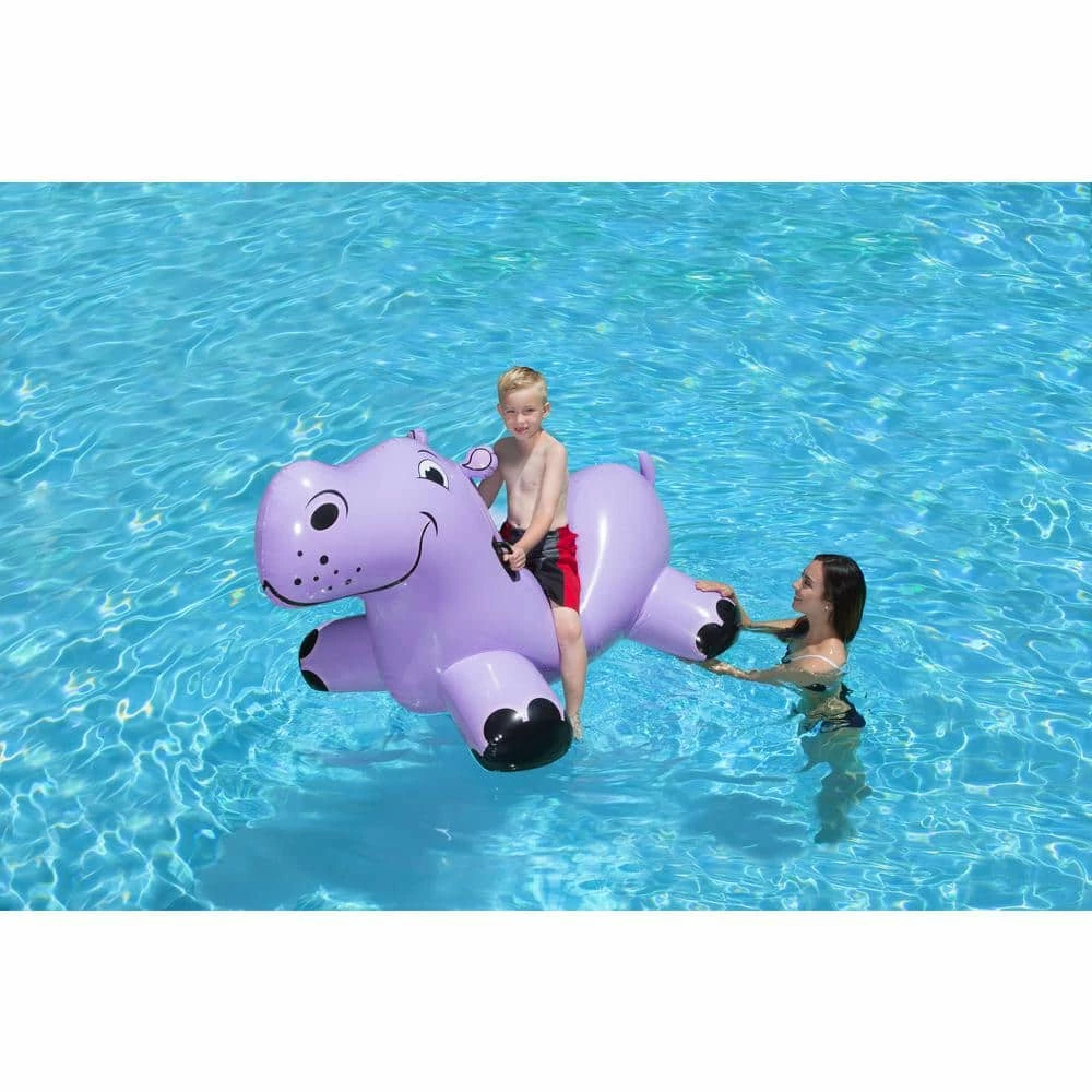 Happy Hippo Swimming Pool Float Rider by Poolmaster 5 Happy Hippo Swimming Pool Float Rider by Poolmaster - Image 3