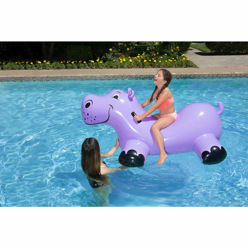 Happy Hippo Swimming Pool Float Rider by Poolmaster 4 Happy Hippo Swimming Pool Float Rider by Poolmaster - Image 2