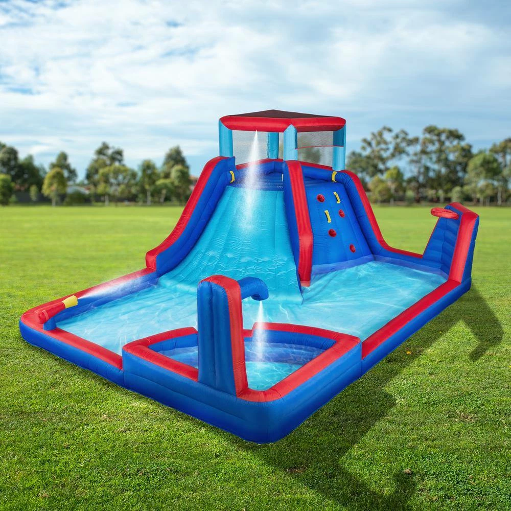 Inflatable Water Slide and Blow up Pool, Kids Water Park for Backyard by Unbranded 7 Inflatable Water Slide and Blow up Pool, Kids Water Park for Backyard by Unbranded - Image 5