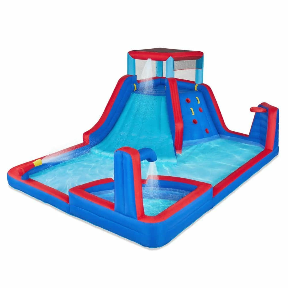 Inflatable Water Slide and Blow up Pool, Kids Water Park for Backyard by Unbranded 3 Inflatable Water Slide and Blow up Pool, Kids Water Park for Backyard by Unbranded