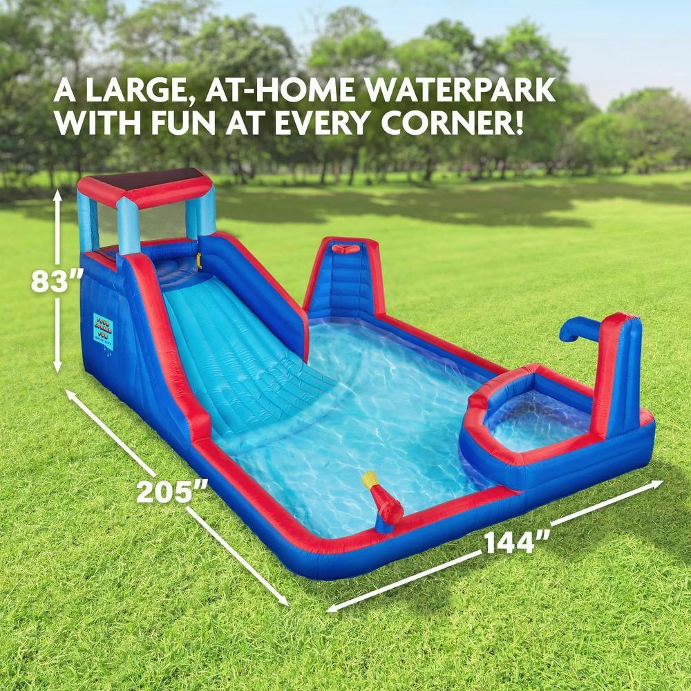 Inflatable Water Slide and Blow up Pool, Kids Water Park for Backyard by Unbranded 4 Inflatable Water Slide and Blow up Pool, Kids Water Park for Backyard by Unbranded - Image 2