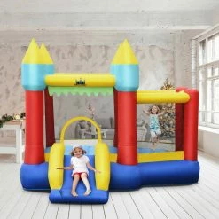 Inflatable Bounce House Slide Jumping Castle Ball Pit Tunnels Without Blower by Gymax -Pool Supplies Sales Store red blue yellow gymax pool floats gym06247 31 1000