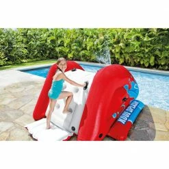 Red Kool Splash Inflatable Pool Water Slide Play Center with Sprayer by Intex 8 Red Kool Splash Inflatable Pool Water Slide Play Center with Sprayer by Intex -Pool Supplies Sales Store red intex pool toys 58849vm 4f 1000