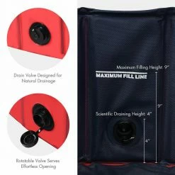 Red Foldable Leakproof Dog Pet Pool Bathing Tub Kiddie Pool for Dogs Cats and Kids by ANGELES HOME 12 Red Foldable Leakproof Dog Pet Pool Bathing Tub Kiddie Pool for Dogs Cats and Kids by ANGELES HOME -Pool Supplies Sales Store red pool toys ck01 ps48re 1f 1000