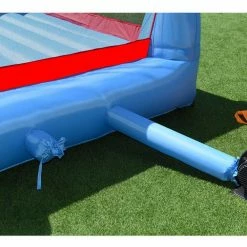 110.5 in. x 146 in. x 91 in. Cloth Red Inflatable Bounce House Castle Jumper Moonwalk Playhouse Slide without Blower by Gymax -Pool Supplies Sales Store red pool toys gym02162 44 1000