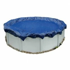 15-Year 36 ft. Round Blue Above-Ground Winter Pool Cover by Blue Wave