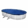 15-Year 18 ft. x 34 ft. Oval Royal Blue Above Ground Winter Pool Cover by Blue Wave -Pool Supplies Sales Store royal blue blue wave winter pool covers bwc934 64 1000