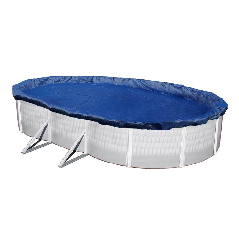 15-Year 18 ft. x 34 ft. Oval Royal Blue Above Ground Winter Pool Cover by Blue Wave 3 15-Year 18 ft. x 34 ft. Oval Royal Blue Above Ground Winter Pool Cover by Blue Wave