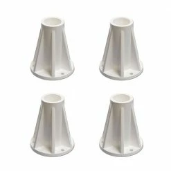 6 in. Pool Handrails and Ladders Surface Mounting Base (4-Pack) Above Ground by Saftron