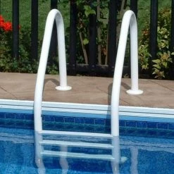 2-Pack Pool Ladder 3-Step Steel for in Ground Pool by Saftron -Pool Supplies Sales Store saftron pool ladders p 324 l3 w 2 x sb f w 31 1000