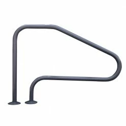 Swimming Pool Mounted Polymer Handrail in Graphite Gray by Saftron -Pool Supplies Sales Store saftron pool ladders rtd 448 gg 1f 1000