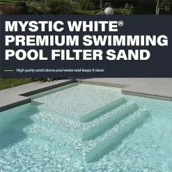 Mystic White II Premium Swimming Pool Filter Sand, White, 50 lbs. Bag by US SILICA -Pool Supplies Sales Store sand filters 15459p13148 31 1000