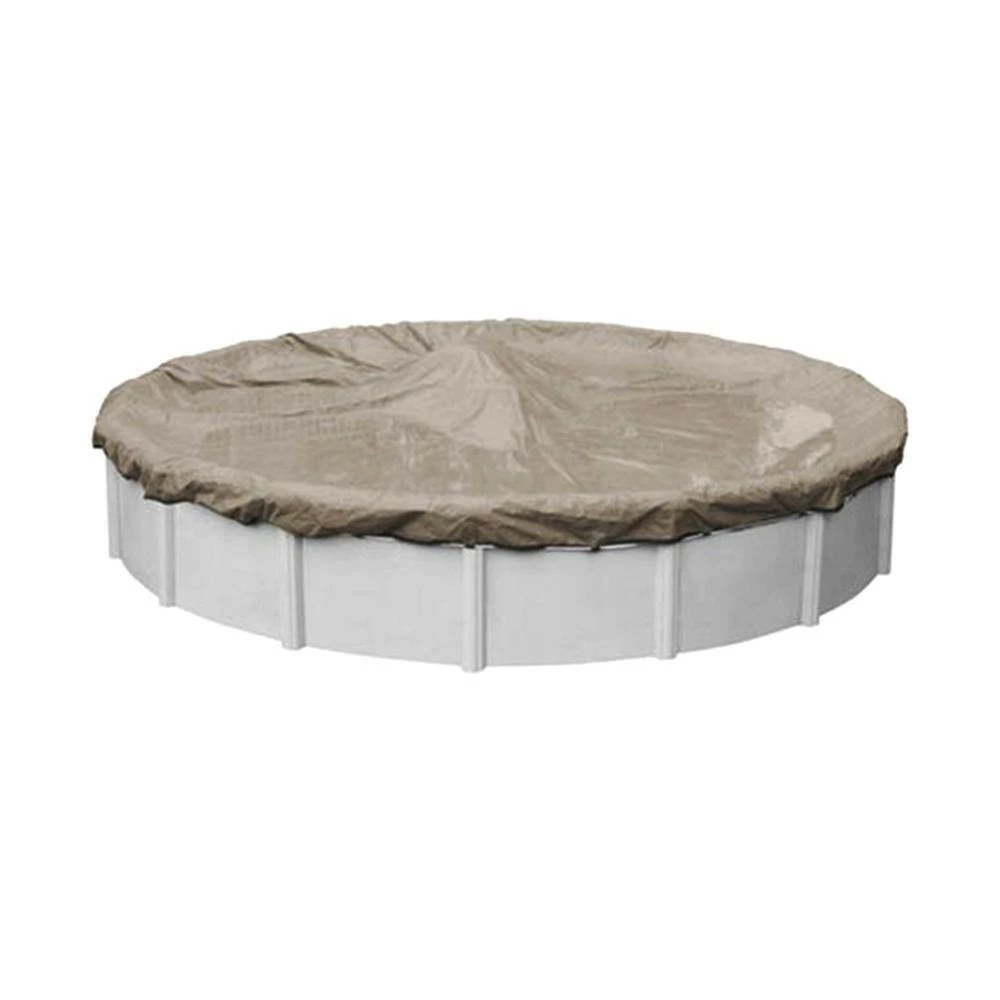 Superior 24 ft. Round Sand Solid Above Ground Winter Pool Cover by Robelle 5 Superior 24 ft. Round Sand Solid Above Ground Winter Pool Cover by Robelle - Image 3
