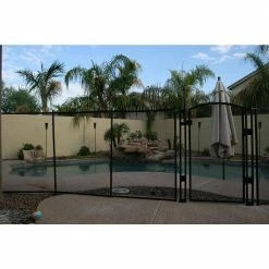4 ft. x 12 ft. Black Removable Child Barrier Pool Safety Mesh Fence by Sentry Safety Pool Fence 13 4 ft. x 12 ft. Black Removable Child Barrier Pool Safety Mesh Fence by Sentry Safety Pool Fence -Pool Supplies Sales Store sentry safety pool fence pool safety equipment visiguard 4 black 44 1000