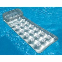 18-Pocket Mattress Suntanner Pool Lounger with Headrest (6-Pack) by Intex 13 18-Pocket Mattress Suntanner Pool Lounger with Headrest (6-Pack) by Intex -Pool Supplies Sales Store silver intex pool floats 6 x 58894ep 1d 1000