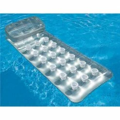 18-Pocket Mattress Suntanner Pool Lounger with Headrest (6-Pack) by Intex 17 18-Pocket Mattress Suntanner Pool Lounger with Headrest (6-Pack) by Intex -Pool Supplies Sales Store silver intex pool floats 6 x 58894ep 4f 1000