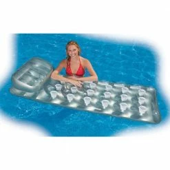 18-Pocket Mattress Suntanner Pool Lounger with Headrest (6-Pack) by Intex 14 18-Pocket Mattress Suntanner Pool Lounger with Headrest (6-Pack) by Intex -Pool Supplies Sales Store silver intex pool floats 6 x 58894ep 66 1000