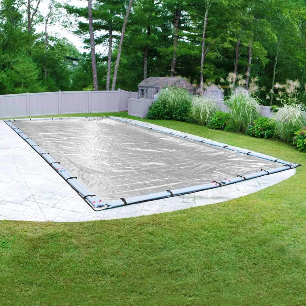 Extreme-Mesh XL 18 ft. x 36 ft. Rectangular Silver Mesh In-Ground Winter Pool Cover by Pool Mate 3 Extreme-Mesh XL 18 ft. x 36 ft. Rectangular Silver Mesh In-Ground Winter Pool Cover by Pool Mate