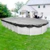 Platinum 18 ft. x 33 ft. Oval Silver Solid Above Ground Winter Pool Cover by Robelle -Pool Supplies Sales Store silver robelle winter pool covers 331833 4 64 1000