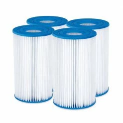 SkimmerPlus Pool Pump with Replacement Spa Filter Cartridge (4-Pack) by Summer Waves -Pool Supplies Sales Store summer waves pool pumps p53fx150n p57100204 1f 1000
