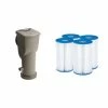 SkimmerPlus Pool Pump with Replacement Spa Filter Cartridge (4-Pack) by Summer Waves -Pool Supplies Sales Store summer waves pool pumps p53fx150n p57100204 64 1000