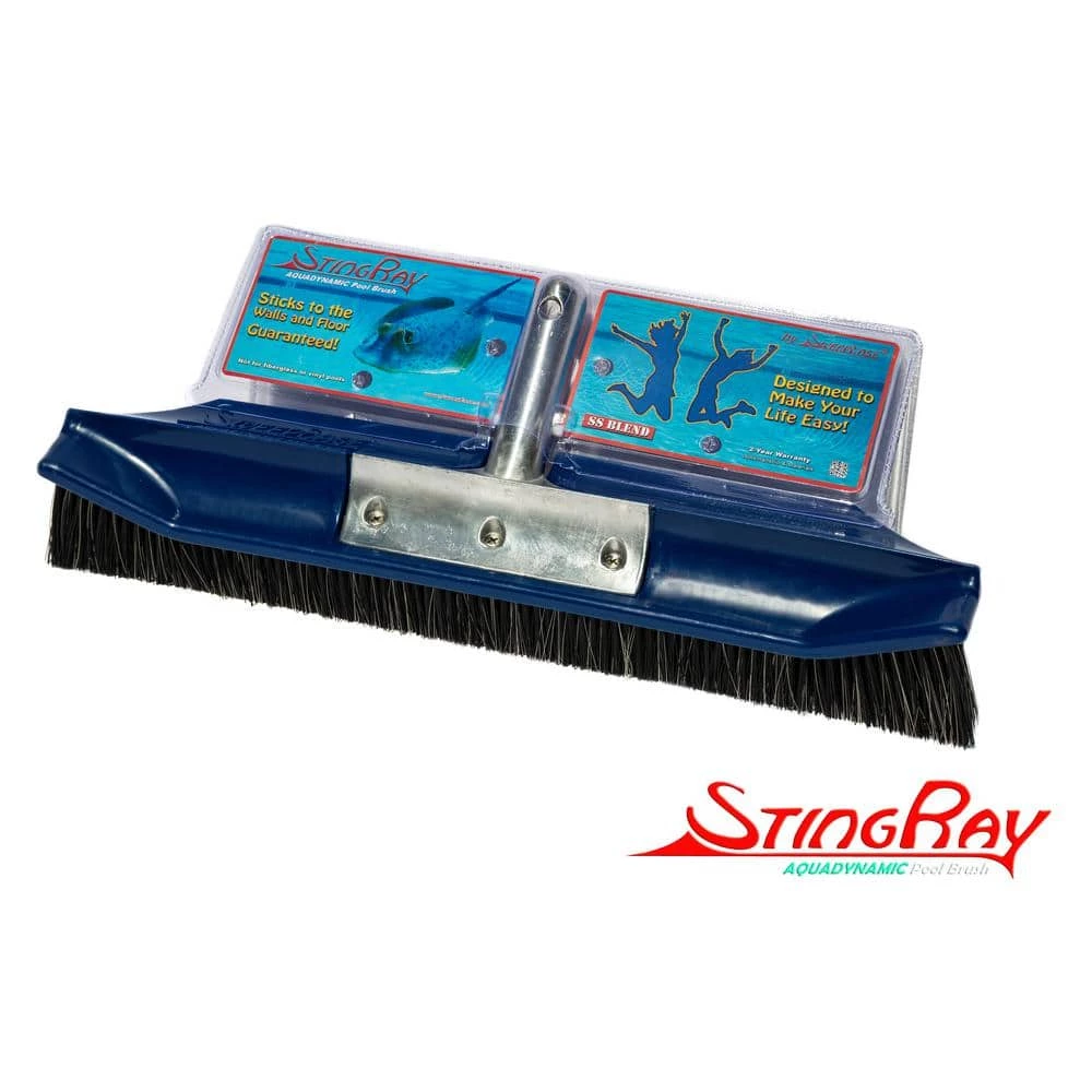 New & Improved Aquadynamic 18 in. Pro Series Stainless Steel Poly Pool Brush that Sticks to the Walls & Floor, Guranteed by SweepEase 3 New & Improved Aquadynamic 18 in. Pro Series Stainless Steel Poly Pool Brush that Sticks to the Walls & Floor, Guranteed by SweepEase