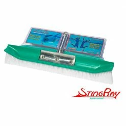 New & Improved Aquadynamic 18 in. Pro Series 100% Poly Pool Brush Design that Sticks to the Walls & Floor, Guaranteed by SweepEase
