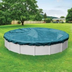 Guardian 30 ft. Round Teal Blue Winter Pool Cover by Pool Mate