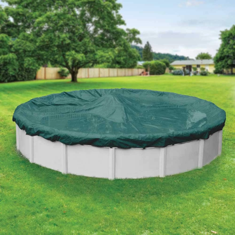 Supreme Plus 30 ft. Round Teal Solid Above Ground Winter Pool Cover by Robelle 3 Supreme Plus 30 ft. Round Teal Solid Above Ground Winter Pool Cover by Robelle